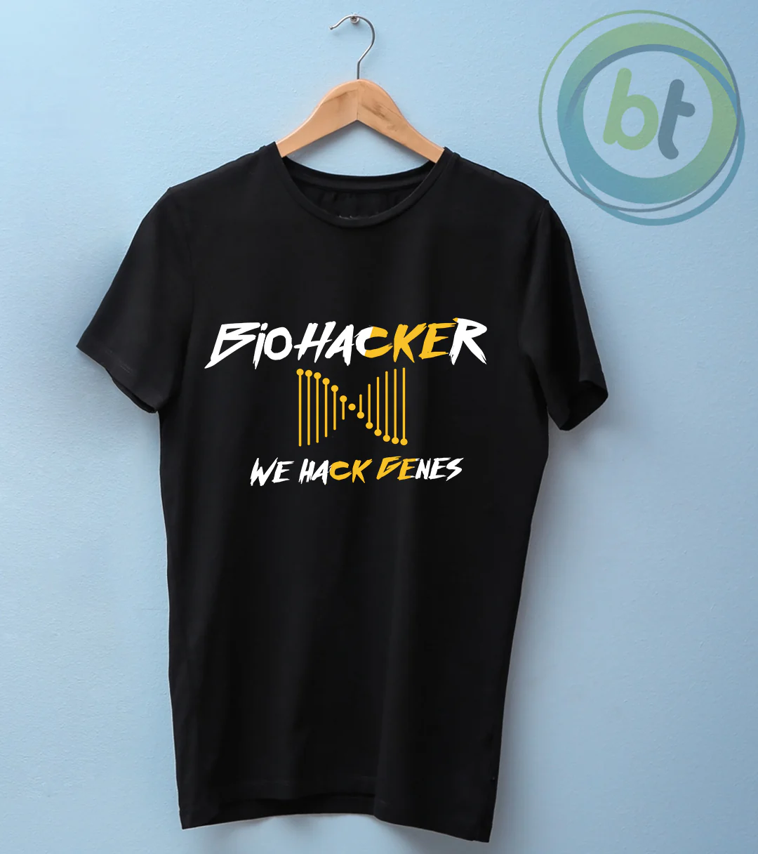 BioHacker - We hack Genes Quote Premium T-Shirts - Image 3