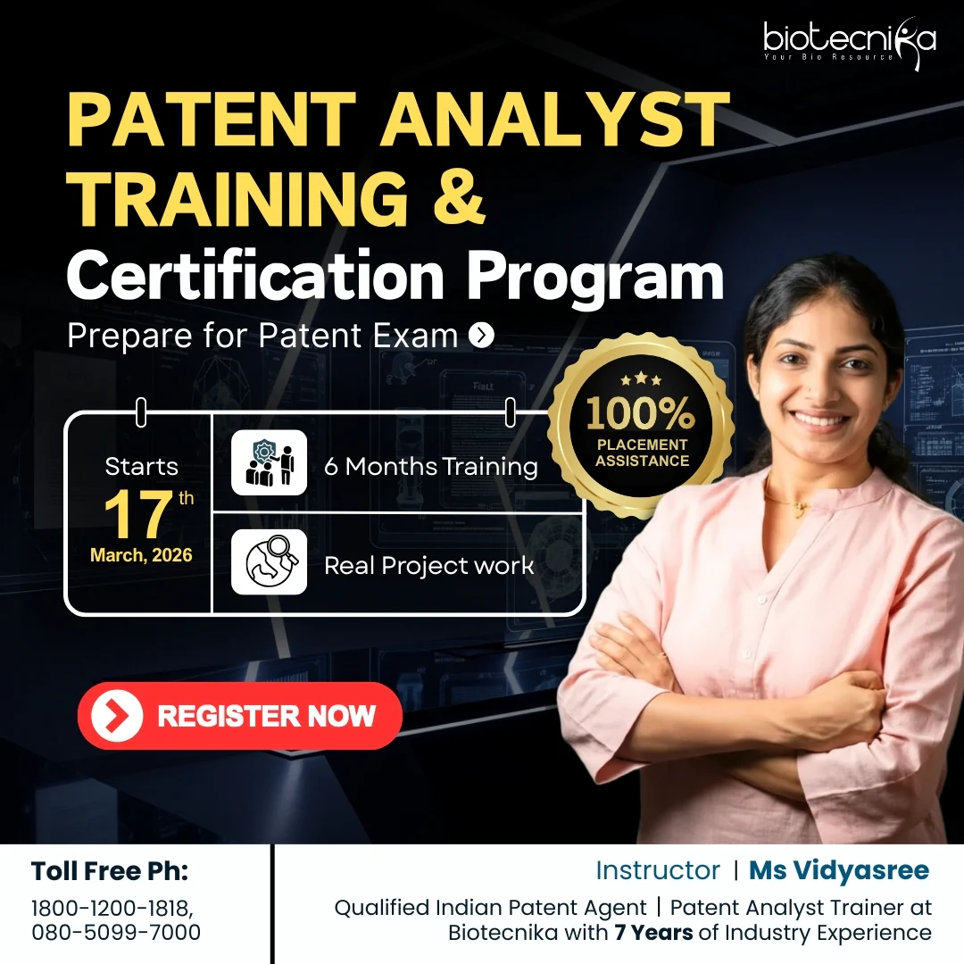 Patent Analyst Training & Certification Program - 6 Months Training